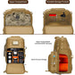 MOSISO Camera Backpack, DSLR/SLR/Mirrorless Tactical Camera Bag Case with Laptop Compartment Compatible with Canon/Nikon/Sony, Khaki