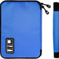 Electronics Organizer Travel Case,Electronic Accessories Storage Bag,Portable Waterproof Cable Organizer Bag,Travel Cord Organizer Bags for Small Charging Cord Storage,SD Card-Royal Blue