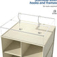 coastal rose Hanging Shoe Organizer for Closet, 20 Sections Hanging Closet Organizers and Storage Shelves, Space Saving Shoe Storage Rack Holder, Beige, 12''W×12''Dx 50''H