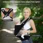 CycleMore Baby Carrier Newborn to Toddler - Soft & Ergonomic Infant Carrier with 3 Carry Positions, Hip-Healthy Adjustable Fit, Travel-Ready, Machine Washable for 7-35 lbs (Black)