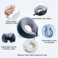 Travel Pillow/Neck Brace, Airplane Pillow with Sleep Mask and Ear Plugs, Breathable Removable Cover & Ergonomic Design - Essentials Travel Neck Pillow for Airplane, Car, Office & Home Use (Blue)
