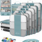 10 Set Compression Packing Cubes for Travel Essentials,Compressible Expandable Packing Cubes for Suitcase,OlarHike Luggage Organizer Bags for Travel,Handy Helper for Organizing Clothes(Blue Gray) - Roamly