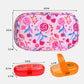 Serfeymi Weekly Travel Pill Organizer 2 Times A Day AM PM Upgraded Rainbow Pill Box 7 Day with Portable Zipper Canvas Pill Case, Medicine Organizer for Pills, Vitamins, Fish Oils - Pink 01