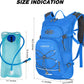 LARIPOP Hydration Backpack, 18L Hiking Backpack with 2L Water Bladder, Lightweight Water Pack for Cycling, Hiking, Biking