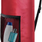 Portable Laundry Bag Backpack with Adjustable Straps, Drawstring Closure & Mesh Pocket - Perfect for College, Apartments, Camping (Red)
