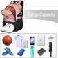 LARIPOP Basketball Bag, Sports Backpack with Ball Holder & Shoe Compartment, Water Resistant Gym Bag for Soccer Volleyball Travel