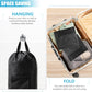 Laundry Bag Backpack,Olosar Extra Large Travel Laundry Bag with Mesh Pocket & Adjustable Shoulder Straps,Dirty Clothes Travel Bag for College Students Dorm,Apartment(Black)