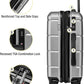 KYME Hardside Expandable Carry On Luggage 22x14x9 Airline Approved 20 Inch Hardshell Carry On Suitcase with Wheels TSA Lock Small Travel Rolling Luggage with Cup Holder for Women Men Silver