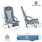ALPHA CAMP Low Beach Camping Folding Chair, High Mesh Back Ultralight Backpacking Chair with Carry Bag for Adults Compact & Heavy Duty Outdoor, Camping, BBQ, Beach, Travel, Picnic, Festival, 2 Pack