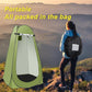Portable Camping Privacy Tent, Outdoor Shower Tent Kit with 5 Gallon Shower Bag-(Nozzle Upgraded)