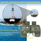 10X50 Waterproof Fogproof Military Marine Binoculars w/Internal Rangefinder & Compass, Marine Binoculars for Adults with BAK4 Prism FMC Lens for Navigation Bird Watching Hunting