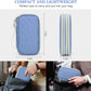 FYY Travel Cable Organizer Pouch Electronic Accessories Carry Case Portable Waterproof Double Layers All-in-One Storage Bag for Cord, Charger, Phone, Pattern Blue