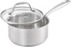 Guy Fieri's Flavortown 3.2-Quart Stainless Steel Sauce Pan with Tempered Glass Lid - Kitchen Cookware with Tri-Ply Base, Oven Safe to 500°F, Dishwasher Friendly, Works with Gas & Induction Cooktops