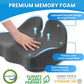 Seat Cushion, Memory Foam Office Chair Seat Cushion for Office Chairs/Car/Long Trip/Desk Chair/Gaming, Extra Large Size for Sciatica & Hip & Tailbone Pain Relief, Sciatica Support (Grey)