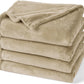 PHF Ultra Soft Fleece Blanket King Size, No Shed No Pilling Luxury Plush Cozy 300GSM Lightweight Blanket for Bed, Couch, Chair, Sofa Suitable for All Season, 108" x 90", Khaki