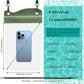 Large Watperproof Pouch 2 Pack [Up to 11.3"], IPX8 Waterproof Cell Phone Case Dry Bag Pouch Compatible with iPhone 14 13 12 Pro Max, Galaxy S23 Ultra S22 or iPad mini, Army Green+Yellow