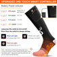 SNOW DEER Upgraded Rechargeable Electric Heated Socks,7.4V 2200mAh Battery Powered Cold Weather Heat Socks for Men Women,Outdoor Riding Camping Hiking Motorcycle Skiing Warm Winter Socks