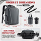 SDYSM Camera Backpack, Hardshell DSLR/SLR Camera Bag with Lens Pouch & 15.6" Laptop Compartment Waterproof Camera Case with Rain Cover Photography Backpack Compatible for Canon/Nikon/Sony/Drone,Gray