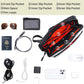 Electronics Organizer Tech Travel Pouch – Waterproof Nylon Diamond Quilted & 900D Travel Case Cable Bag for Cords Chargers
