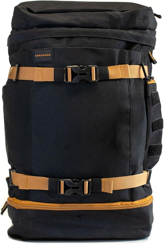 Mazama DAE Pack – All-in-One, Airline Approved Carry-On Backpack. Multi-Use Daypack with Pockets for Hydration Reservoir and Laptop, for School, Work, Travel, Hiking & Commuting. Includes Rain Cover.