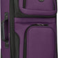 U.S. Traveler Lightweight Rolling 20" Carry On Luggage Softside Suitcase, Purple, 2 Wheel Single