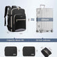 LOVEVOOK Travel Backpack for Women & Men 40L,Airline Approved Carry On Backpack Travel Essentials,TSA Carry on Luggage,Waterproof Personal Item Travel Bag,Suitcase with 3 Packing Cubes,Black-Grey