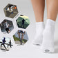 CS CELERSPORT 6 Pairs Women's Running Ankle Socks Athletic Sport Socks Cushioned