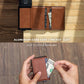 VULKIT Card Holder Pop Up Slim Wallet Leather RFID Blocking Card Case Up to 8 Credit Cards