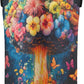 Neoprene Wine Tote, Bottle Carrier Gag Insulating Neoprene Thicker, Insulated Wine Bag for Travel Holds Two Bottles, Bottle Carrier Bags Protect the Bottles, Mushroom Flower