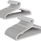 100 Pack Clothes Hangers, Non Slip Plastic Coat Hangers, Space Saving, Heavy Duty, Hanging Dry Wet Clothes, 16.4" x 8.3", Gray, UAPY05100G