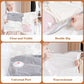 Vacuum Storage Bags for Clothing Travel, 10 Pack Vacuum Bags with Wireless Charging Air Pump(2 Large+4 Medium+4 Small), Compression Packing for Clothes Blanket Suitcase Luggage