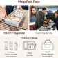 PACKISM Medium Clear Makeup Bag - PU Leather Clear Travel Bags for Toiletries Car Bag for Essentials, with Message Card Cosmetic Bags Makeup Case for Women Gift (Cream Medium)