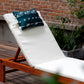 Lounge Chair Head Resting Pillows, Aderonideck Chair Head Waterproof Pillows with Insert Garden Furniture Neck Lumbar Attachment,2Pack 11"*16“