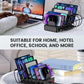 CREATIVE DESIGN 50W 6 Ports Multi Charger Station with 6 Charging Cables, USB Charging Dock for Multiple Devices, Compatible with Cellphone iPad Kindle Tablet and Other Electronic Devices