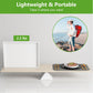 Bed Tray Table with Folding Legs,Bamboo Breakfast in Bed for TV Table,Tray,Eating,Snack Tray,Laptop Computer (White, Large)