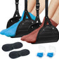2 Pack Foot Hammock for Plane Travel, Portable Airplane Foot Rest Leg Hammock for Airplane Travel, Adjustable Plane Footrest Foot Sling for Long Flight