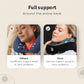 Travel Pillow - Airplane Neck Pillow with 360° Support - 100% Pure Memory Foam Flight Pillow for Sleeping on Airplanes - Travel Neck Pillow for Traveling