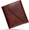Leather RFID Wallet for Men, Slim Leather Mens Wallet, Handcraft Men's Wallets, Card Cases & Money Organizers, Magnetic Closure Sleek RFID Blocking Thin Mens Wallets with 9-12 Card Slots & Gift Box - Roamly