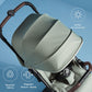 Silver Cross Jet 5 - Full Size TSA Approved Infant & Toddler Travel Stroller - Lightweight, Compact & Easy to Fold, with All-Terrain Wheels and One Hand Full Flat Recline (Sage Green)