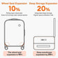 mixi 26 Inch Large Checked Luggage PC Hard Shell Suitcase Top Opening Aluminum Frame Travel Suitcases with Wheels, Black