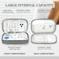 FYY Electronic Organizer, Travel Cable Organizer Bag Pouch Electronic Accessories Carry Case Portable Waterproof Double Layers Storage Bag for Cable, Cord, Charger, Phone, Large Size, Dark Grey