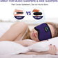 LC-dolida Sleep Headphones, Sleep Mask Bluetooth Wireless Music Eye Mask, Sleeping Headphones for Side Sleepers Sleep Mask with Bluetooth Headphones Ultra-Thin Stereo Speakers Perfect for Sleeping