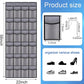 Over the Door Shoe Organizer, 24 Large Breathable Mesh Pockets, Hanging Storage Holder, Hanging Shoe Organizer(Grey)
