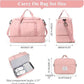 Extra Large Travel Duffle Bag,Carry on Overnight Weekend Bag with Shoes Compartment,Weekender Bags for Women for Travel Business Trips Sport Hospital