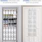 35 Pockets Over the Door Shoe Organizer, Hanging Shoe Organizer for Door with 35 Mesh Pockets Large Capacity Shoe Hanging Storage Bag with 4 Metal Hooks (White-1Pack)