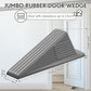 Frienda 2 Pcs Jumbo Door Stoppers Heavy Duty Door Stopper Tall up to 2inch Tall Wedge TPR Large Wedge Stackable Big Rubber Doorstop for Hotel Carpet Hardwood Concrete and Tile (Gray)
