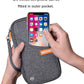 defway Passport Holder Travel Wallet - Family Passport Holder of 4, RFID Blocking Passport Wallet for Men Women, Travel Essentials for Flying, GREY