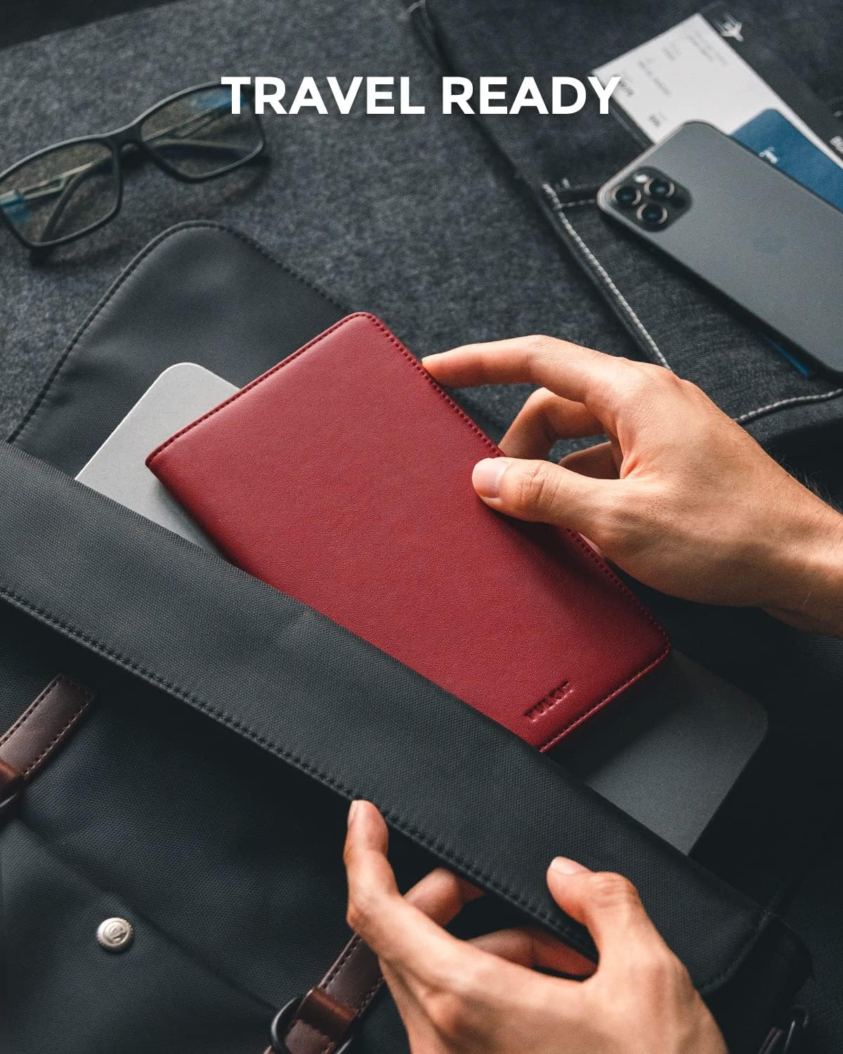 VULKIT Passport Holder Wallet RFID Blocking Travel Wallet for Men & Women - Roamly