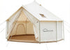 DANCHEL OUTDOOR B6 Luxury Glamping Wall Tent w/Stove Jack, No Center Pole, Higher Side Wall, 900D Flame Retardant Oxford for 4 Season 4-6 Person Family Yurt Cabin Glamping Camping,13ft/16.4ft