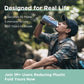 POMKAKA Collapsible Water Bottles 24.3oz(720ml), 2nd Generation Leakproof BPA-Free Travel Water Bottle,Lightweight Reusable Water bottle for Travel Cycling Gym Camping Sports,Blue